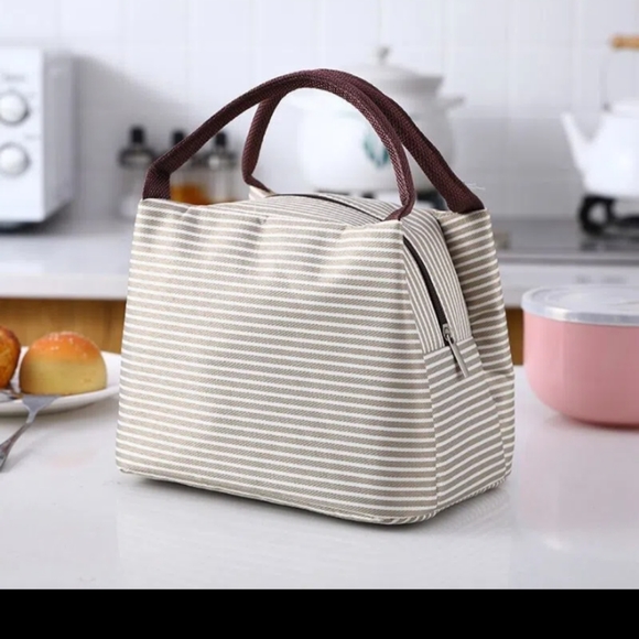 Striped pattern lunch bag - Picture 2 of 7